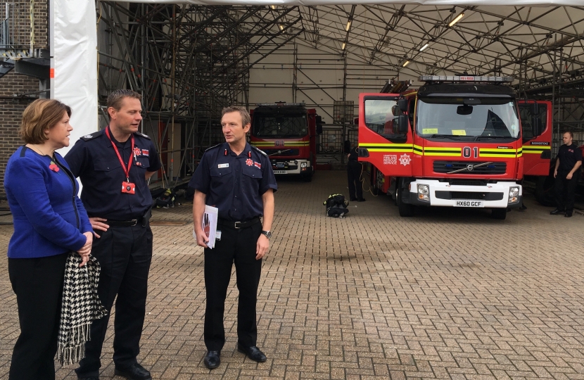 MARIA AT NEW FIRE STATION