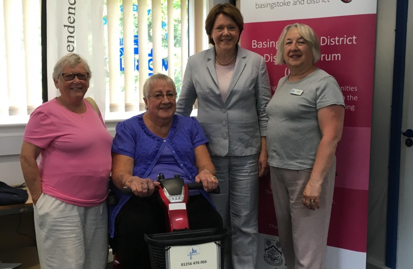 Maria with members of Basingstoke Disability Forum