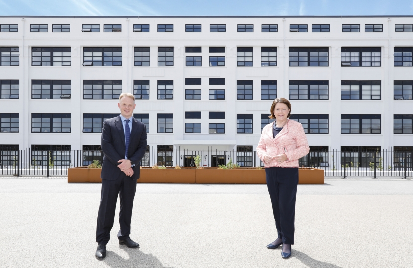 Maria Miller, MP visits Chapel Gate to inspect safety measures