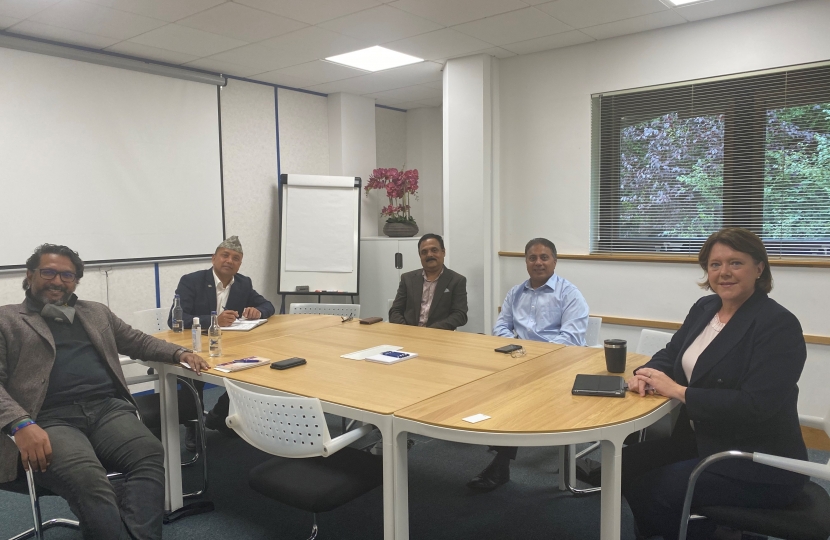 MP MARIA MILLER MEETS NEW CHAIR OF THE BASINGSTOKE MULTICULTURAL FORUM