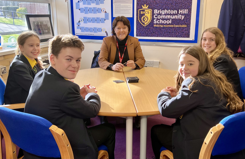 Local MP at Brighton Hill School 