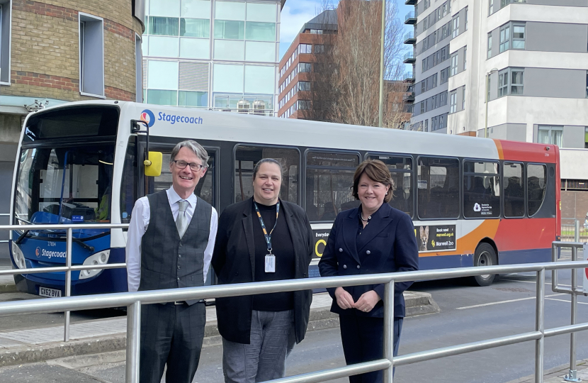 Maria Miller MP meets Stagecoach