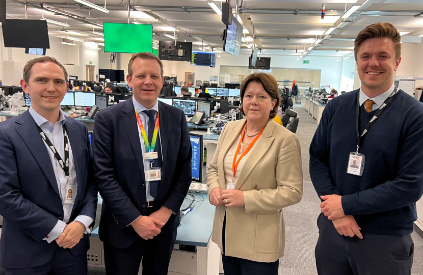 Review work on track safety with local MP Maria Miller    