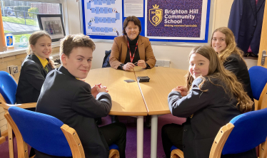 Local MP at Brighton Hill School 