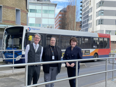 Maria Miller MP meets Stagecoach